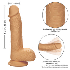 Dildo Dual Density Silicone Stud 6.25"-Ivory - Cake Sex Shop 2
