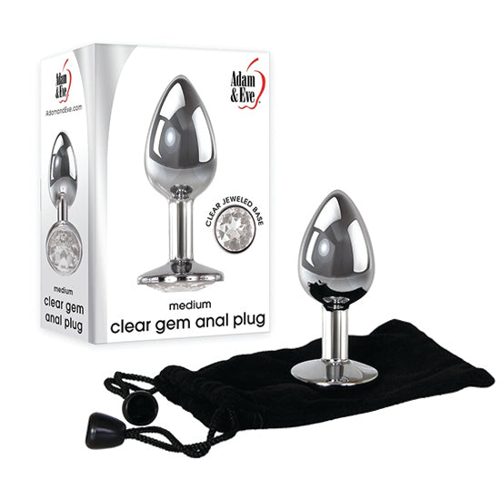 Plug Anal Clear Gem Anal Plug Medium - Cake Sex Shop