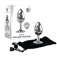 Plug Anal Clear Gem Anal Plug Medium - Cake Sex Shop