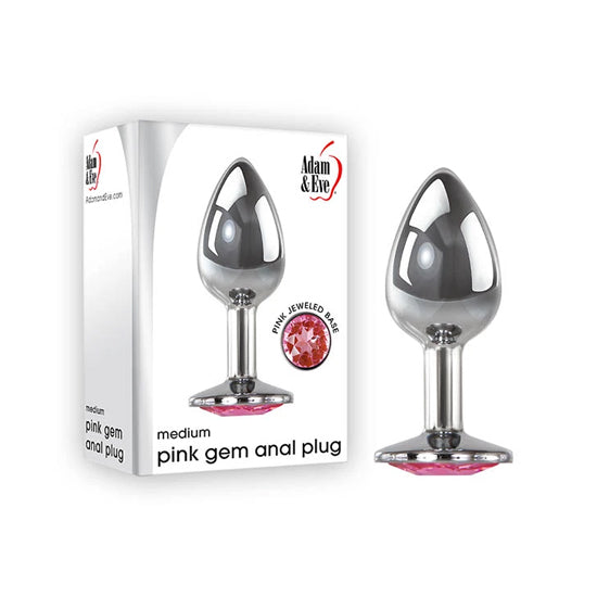 Juguete Anal Pink Gem Anal Plug, Medium - Cake Sex Shop