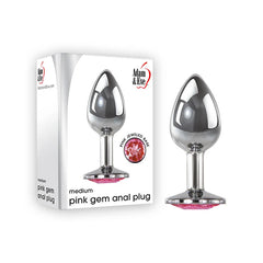Juguete Anal Pink Gem Anal Plug, Medium - Cake Sex Shop