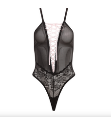 Teddy Lace Up Teddy, Black - Cake Sex Shop