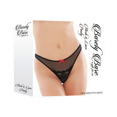 Panty Mesh & Lace Panty, Black - Cake Sex Shop 2 3