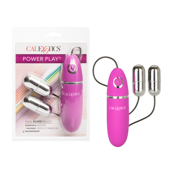 Vibrador Power Play Dual Silver Bullets - Cake Sex Shop