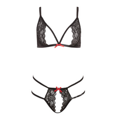 Conjunto Tie Me Up Lingerie Set, Black - Cake Sex Shop 2 3