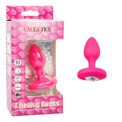 Plug Anal Cheeky Gems Medium Rechargeable Vibrating Probe - Pink - Cake Sex Shop