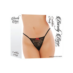 Panty Crotchless Panty, Black - Cake Sex Shop 2 3