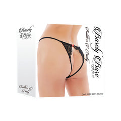 Panty Buttless V Panty, Black - Cake Sex Shop 2 3