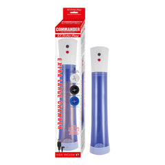Bomba Commander Extra Large Electric Pump-Blue - Cake Sex Shop