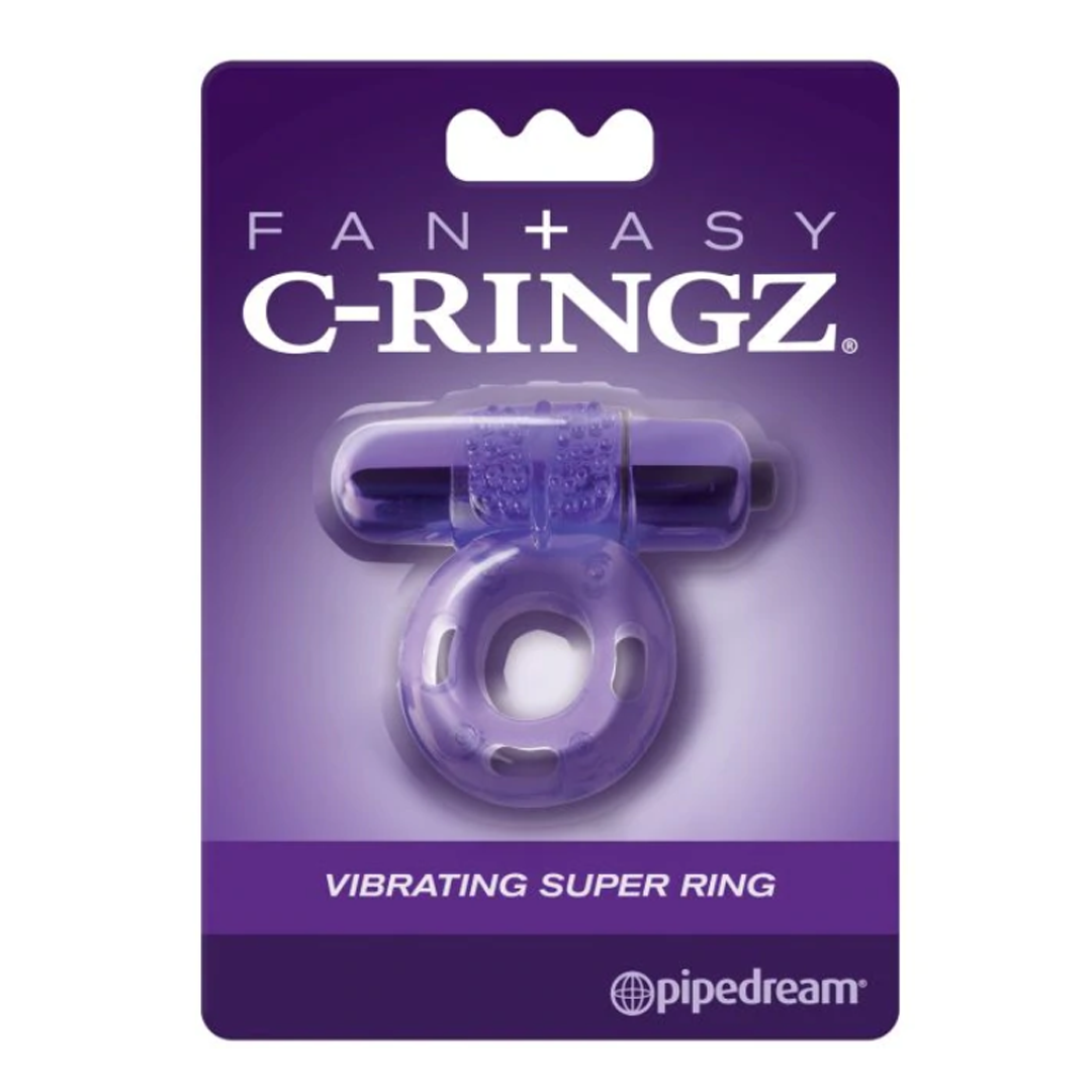 Anillo Fantasy C-Ringz Vibrating Super Ring - Purple - Cake Sex Shop
