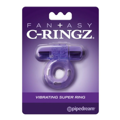 Anillo Fantasy C-Ringz Vibrating Super Ring - Purple - Cake Sex Shop