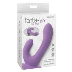 Vibrador Fantasy For Her Duo Pleasure Wallbang - Cake Sex Shop