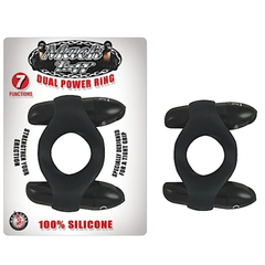Anillo Mack Tuff Dual Power Ring Black - Cake Sex Shop