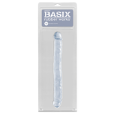 Dildo Basix Rubber Works 12" Double Dong - Clear - Cake Sex Shop