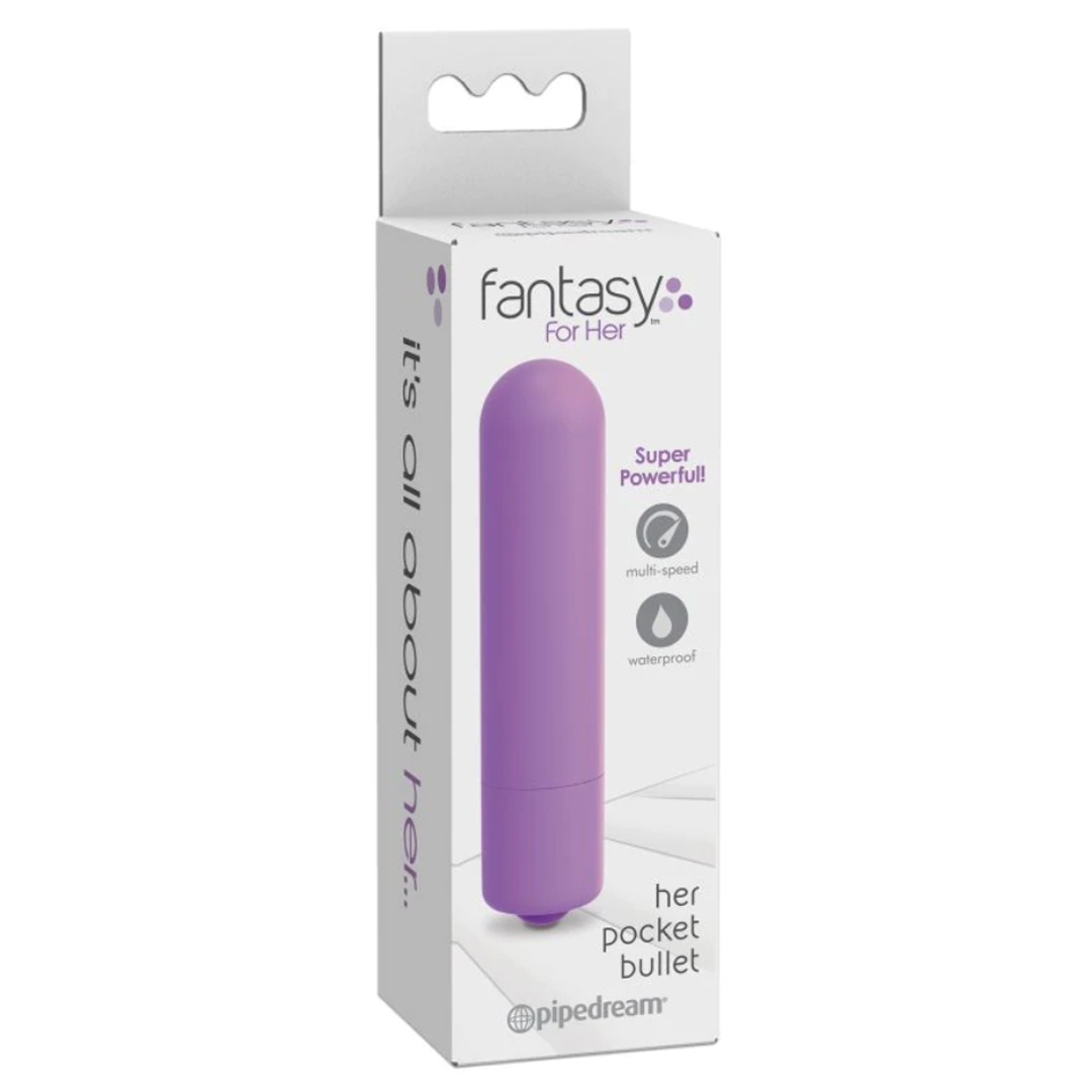 Vibrador Fantasy For Her Her Pocket Bullet - Purple - Cake Sex Shop