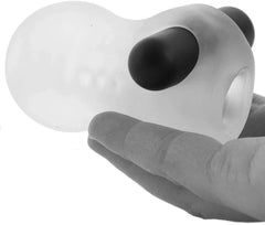 Masturbador GoodHead Helping Head Pro ULTRASKYN Vibrating Stroker - Frost - Cake Sex Shop 2 3