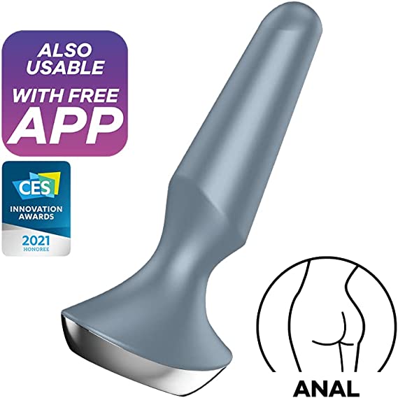 Plug Satisfyer Plug-ilicious 2 - Ice Blue - Cake Sex Shop
