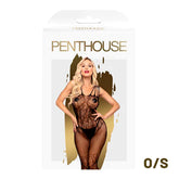 Babydoll Penthouse Dirty Mind Net Bodystocking -Black O/S - Cake Sex Shop