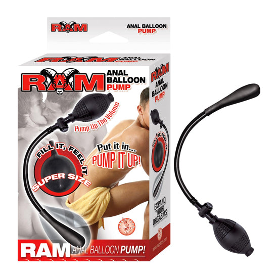Plug Inflable Ram Anal Balloon Pump-Black - Cake Sex Shop