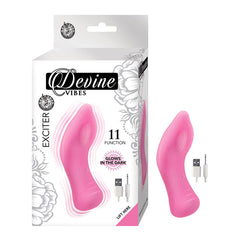 Vibrador Devine Vibes Exciter-Glow in the Dark Pink - Cake Sex Shop
