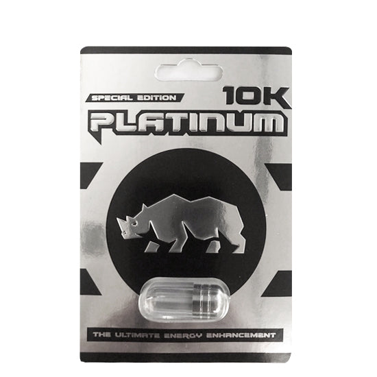 Pastilla Vigorizante Rhino Platinum 10K - Cake Sex Shop