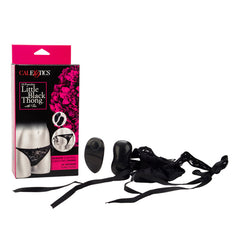 Vibrador 10F Little Black Thong W/Ties - Cake Sex Shop