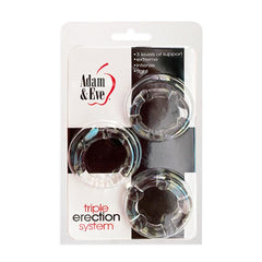 Anillo Triple Erection System 3 Piezas - Cake Sex Shop