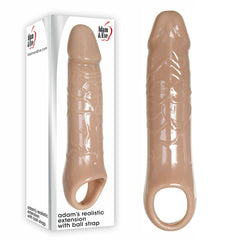 Funda Adams Realistic Extension With Ball Strap - Cake Sex Shop