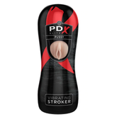 Masturbador Pdx Elite Vibrating Pussy Stroker - Light/Black - Cake Sex Shop
