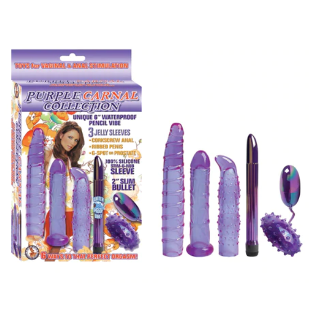 Set Vibrador Purple Carnal Collection-Purple - Cake Sex Shop