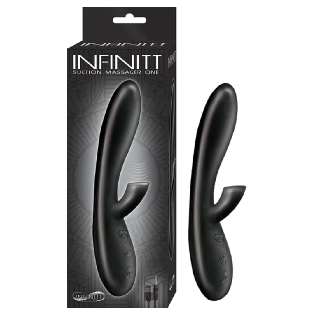 Vibrador Infinitt Suction Massager One Black - Cake Sex Shop