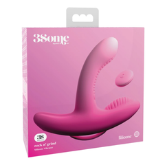 Vibrador 3Some Rock N’ Grind – Pink - Cake Sex Shop