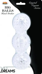 Masturbador Wet Dreams-Big Balls Stroker-Clear - Cake Sex Shop 2