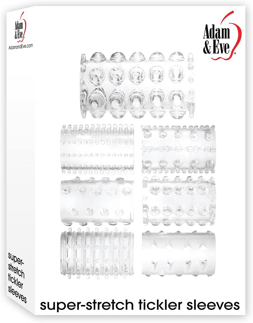 Fundas Adam & Eve Super Strech Tickler Sleeves - Cake Sex Shop