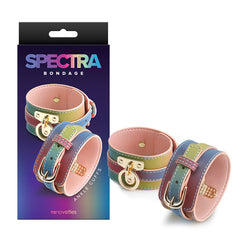 Tobilleras Spectra Bondage - Ankle Cuffs - Rainbow - Cake Sex Shop