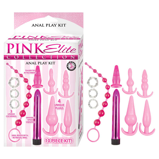 Set Pink Elite Collection Anal Play Kit-Pink - Cake Sex Shop