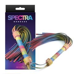 Azotador Spectra Bondage Flogger Rainbow - Cake Sex Shop