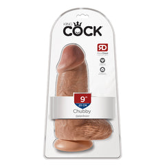 Dildo King Cock 9" Chubby Tan - Cake Sex Shop