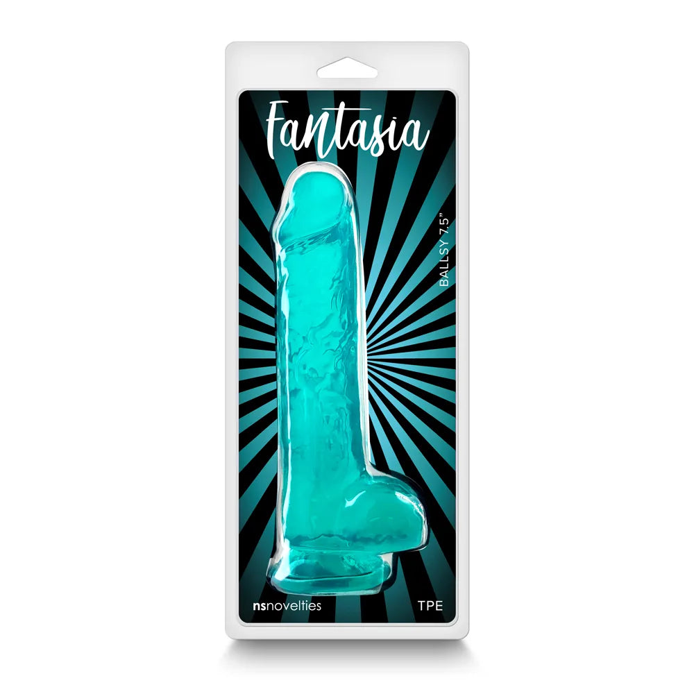 Dildo Fantasia - Ballsy 18 cm - Teal - Cake Sex Shop