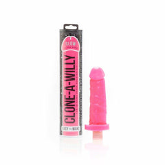 Dildo Kit Molde de Penes Glow in the Dark Hot Pink - Cake Sex Shop 2 3