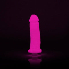 Dildo Kit Molde de Penes Glow in the Dark Hot Pink - Cake Sex Shop 2 3 4