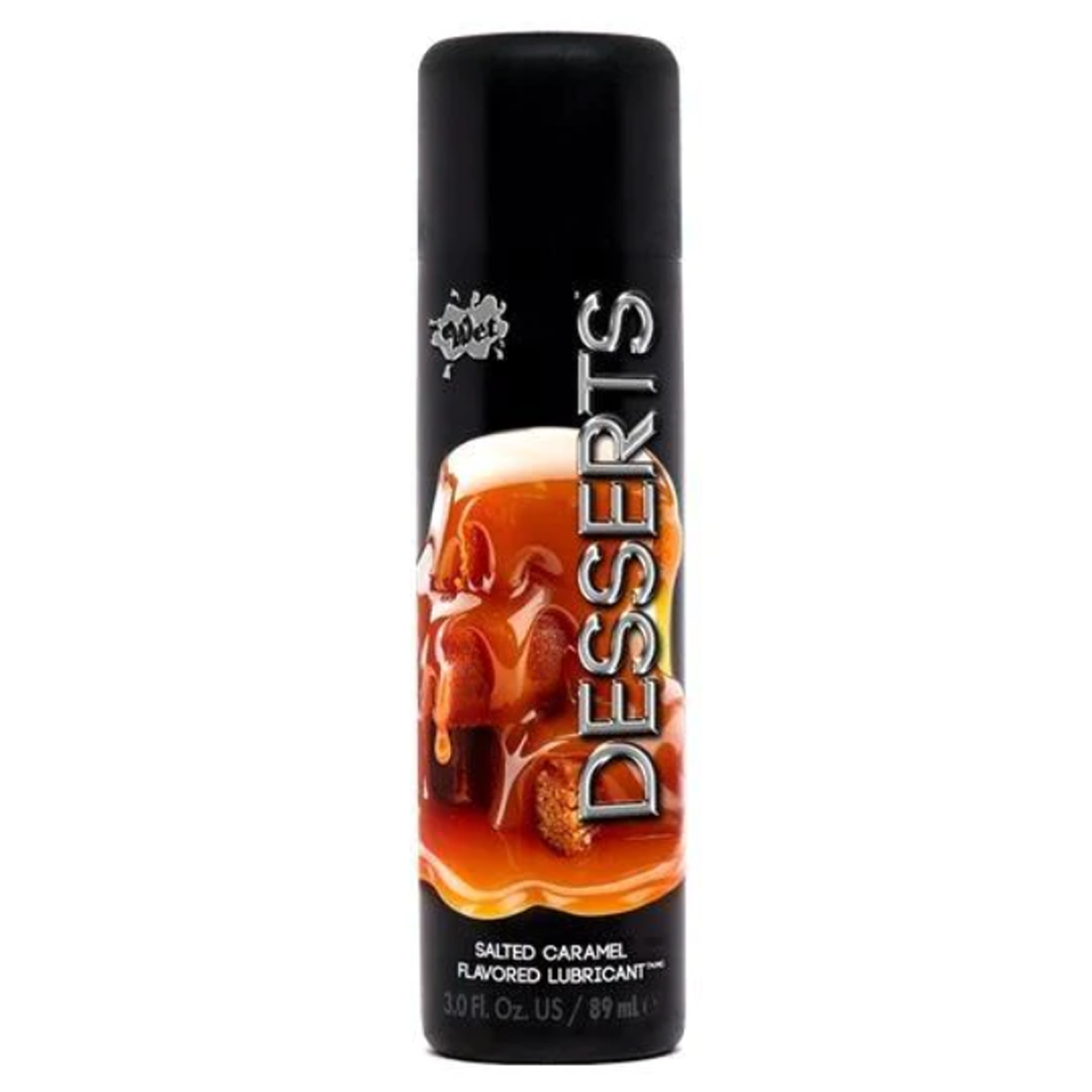 Lubricante Wet Desserts Salted Caramel 3 Oz - Cake Sex Shop