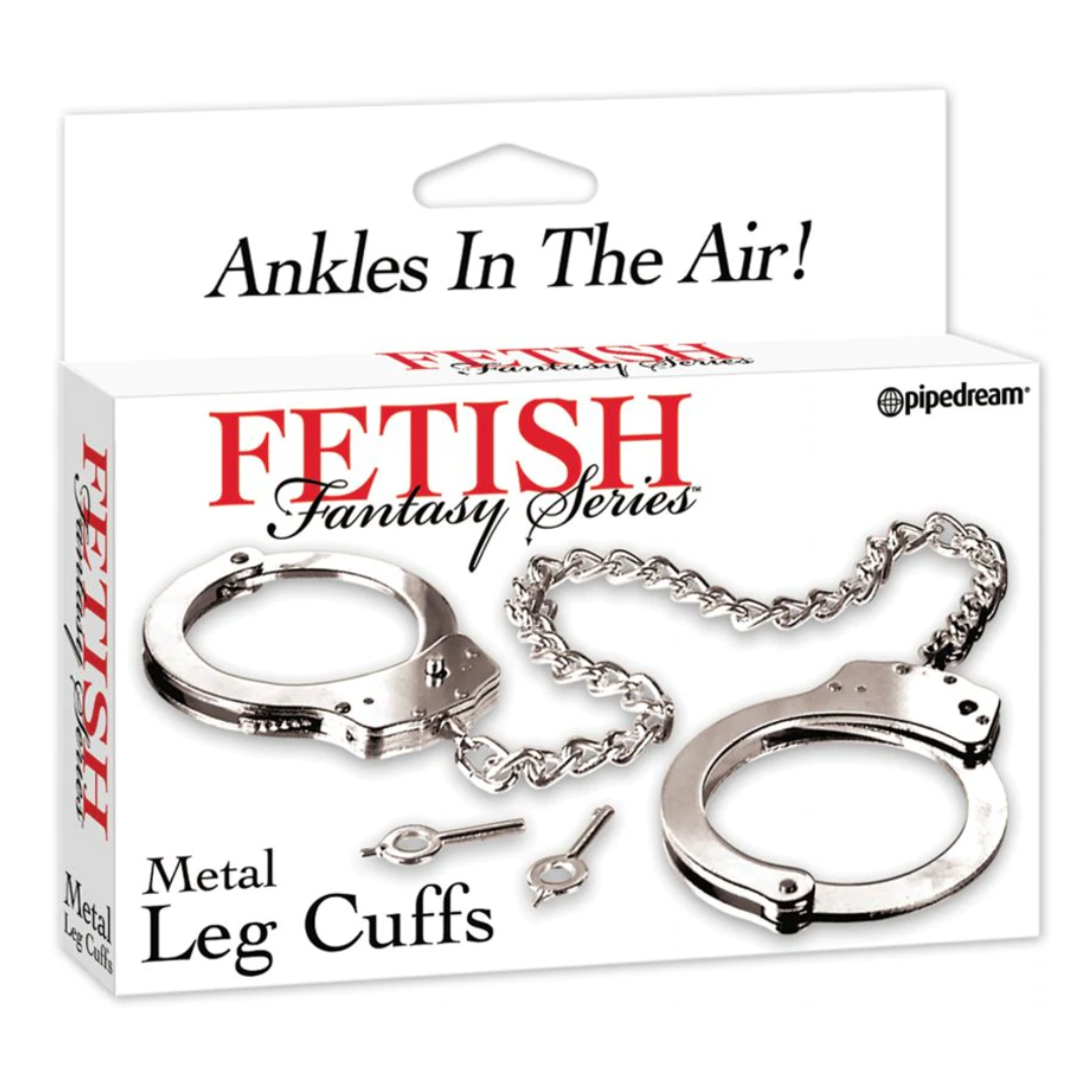 Esposas Metal Leg Cuffs - Fetish Fantasy Series - Cake Sex Shop