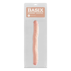 Dildo Basix Rubber Works 12" Double Dong - Light - Cake Sex Shop