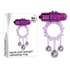 Anillo Triple Ball Bangin' Vibrating Ring - Cake Sex Shop