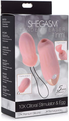 Set Vibrador Shegasm Tandem Teaser 10X Estimulador clítoris con Bonus Egg Vibe - Cake Sex Shop