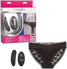 Vibrador Panty Remote Control Lace Thong - Black - Cake Sex Shop