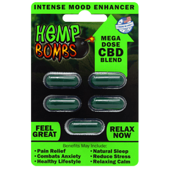Relajante Hemp Bombs CBD Capsule Card 5Pz 75 Mg - Cake Sex Shop
