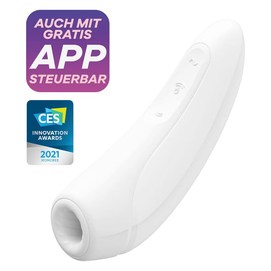 Succionador Satisfyer Curvy 1+ White - Cake Sex Shop