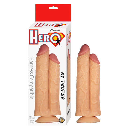 Dildo Hero My Twofer 10"- White - Cake Sex Shop